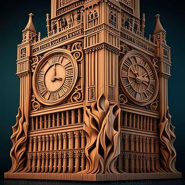 3D model big ben (STL)